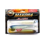 Виброхвосты Lucky John 3D Series Makora Shad Tail 6" MIX1 3шт.