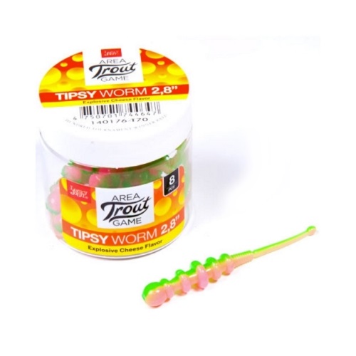 Слаги съедобные Lucky John Pro Series Tipsy Worm 2.3\" T70