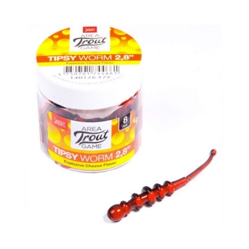Слаги съедобные Lucky John Pro Series Tipsy Worm 2.3\" T72