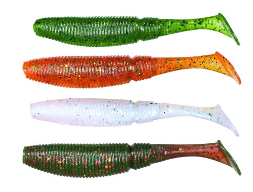 Мягкий Воблер SLIT SHAD 3 - 75MM - (020+044+029+040 набор разных цветов)