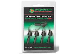 ANGLETEC  Клипсы для грузил COMPONENT PACK (5INSERTS/RUN RIG CLIPS) Green ASCPG