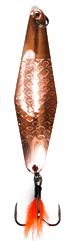 Блесна колеблющаяся PROFILUX Ленок с Мушкой 16гр (медь) чешуя