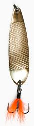 Блесна колеблющаяся PROFILUX Орка М с Мушкой  9гр (латунь) чешуя
