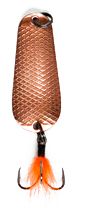 Блесна колеблющаяся PROFILUX Шторлинг М с Мушкой  9гр (медь) чешуя