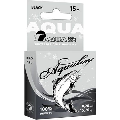 Плетеный шнур AQUA Aqualon Black 15m d=0,06mm