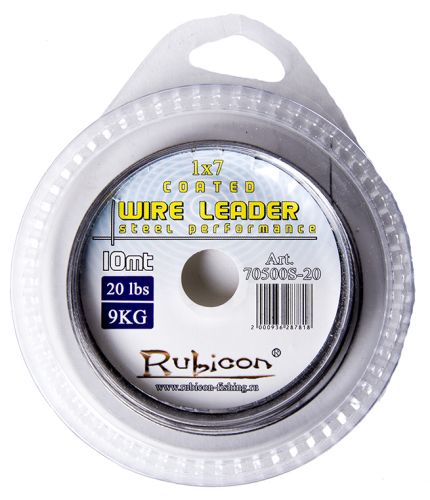 Поводочный материал RUBICON Nylon Coated Wire 10m, 30lb