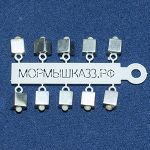 Подвеска с кубиком серебро 4мм №18