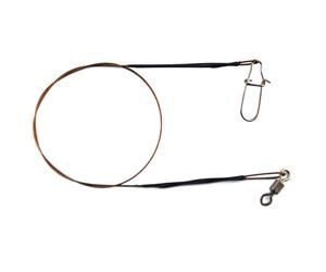 Поводок стальной Rubicon 1x7, 9kg, d=0,33mm 25cm (застеж Duo-Lock/верт Rolling) 5шт