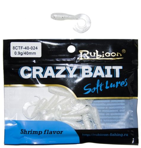 Съедобная силиконовая приманка RUBICON Crazy Bait CTF 0.9g, 40mm, цвет 024 (16 шт)