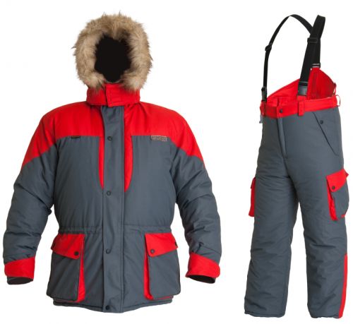 Костюм Печора (100% нейлон с покрытием Milky) раз. 44-46, серый/красный
