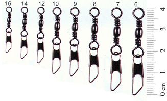 Вертлюг Rubicon Barrel Swivel w/Safety Snap 71016-06 №6, тест 22кг.