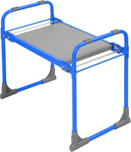 Скамейка перевертыш садовая складная с мягким сидением Nika 560х300х425 мм (голубая)