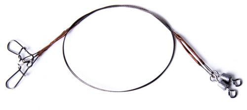 Поводок стальной RUBICON нерж. 1x7, 10kg, 25cm (заст Nice-Snap/верт Impressed Rolling) 2шт