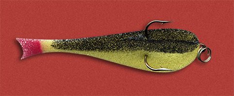 Рыба поролоновая с тройным кр. 6см желто-черн