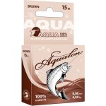 Плетеный шнур AQUA Aqualon Brown 15m d=0,20mm