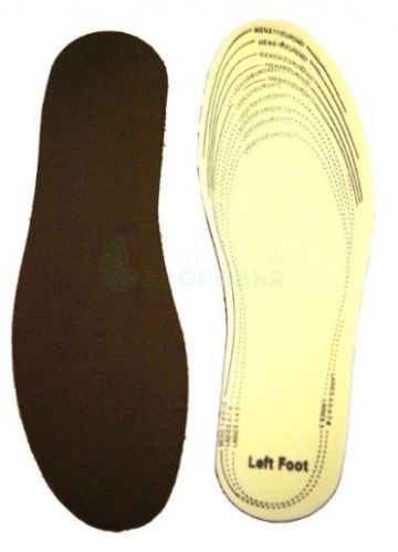 Стельки осенне- зимние, флисовые коричневые