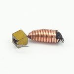 Гвоздик рифленый медь с кубиком золото d=2,5мм (Владимирская)