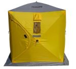 Палатка зимняя куб Helios 1,8х1,8 (оранжевый люмин./серый)