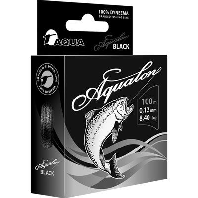 Плетеный шнур AQUA Aqualon 100m (black) d=0,14mm