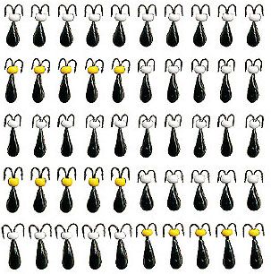 Коза №1 с бисером (черный) 50шт