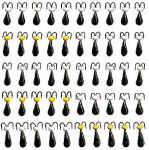 Коза №1 с бисером (черный) 50шт