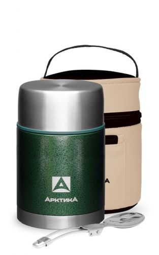 Термос Арктика с широким горлом, зеленый,  306-600, 600 мл