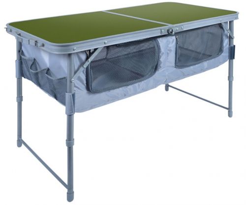 Стол складной пластик с полкой Nika 1000х500мм (ССТ-3П)