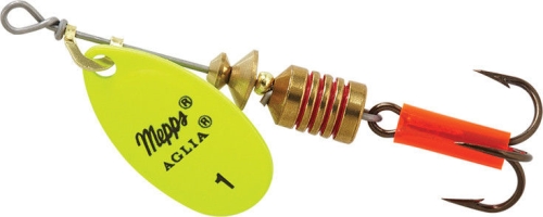 Блесна вращающаяся Aglia Fluo Charteuse 1, 3,5 гр