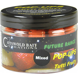 COTSWOLD BAITS  Бойли плавающие FUTURE Tutti Fruity Pop-Up Orange 10mm, 15mm and Dumbells 150ml FB129
