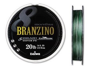 Плетеная леска DAIWA Morethan BRANZINO 8 Braid + Si / #0.8 (16LB) - 210м
