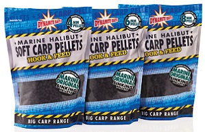 Пелетс Dynamite Baits 900 гр Marine Halibut 4 мм. Hook and Feed