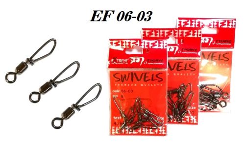 Карабин, совмещенный с вертлюгом EXTREME FISHING 06-03 #3/0