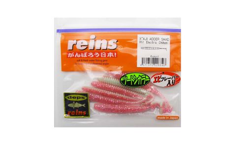 Приманка силиконовая REINS Aji Adder Shad 3\" Deps (упак. 6 шт.) / B52 - Electric Chiken