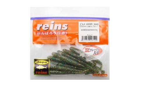 Приманка силиконовая REINS Aji Adder Shad 3\" Deps (упак. 8 шт.) / 016 - Gold Legend Part - 1