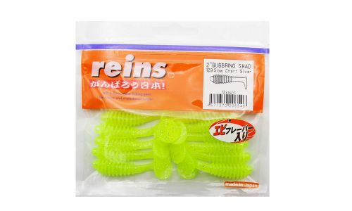 Приманка силиконовая REINS Bubbring Shad 2 129 Glow Chart Silver