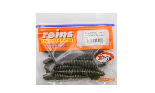 Приманка силиконовая REINS Bubbring Shad 3 002 Green Pumpkin