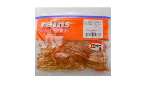 Приманка силиконовая REINS Curly Curly 4 150 Super Dry Red