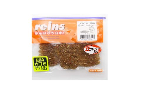 Приманка силиконовая REINS G-Tail Grub 3\" (упак. 12 шт.) / 321 - Gold Legend Part - 2