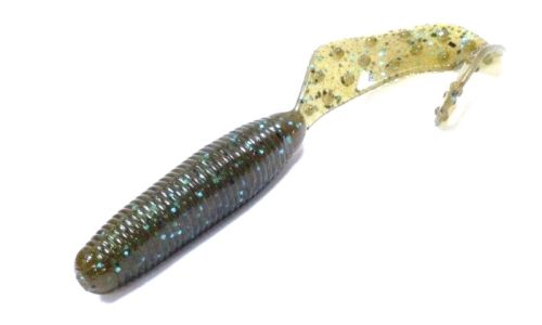 Приманка силиконовая REINS Fat G-Tail Grub 3 005 Green Pumpkin Blue