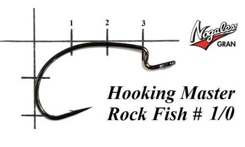 Офсетные крючки Varivas Nogales Hooking Master Rock Fish #1/0 (7 шт. в уп.)