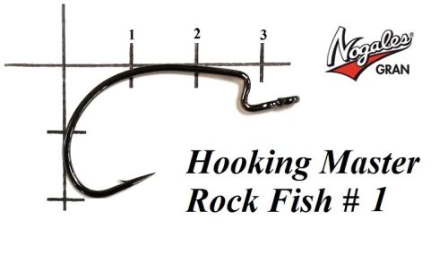 Офсетные крючки Varivas Nogales Hooking Master Rock Fish #1 (7 шт. в уп.)