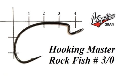 Офсетные крючки Varivas Nogales Hooking Master Rock Fish #3/0 (6 шт. в уп.)