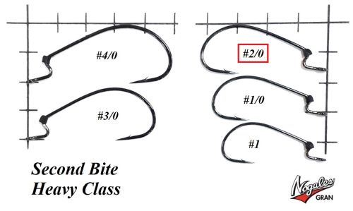 Офсетные крючки Varivas Nogales Second Bite Heavy Class #2/0 (6 шт. в уп.)