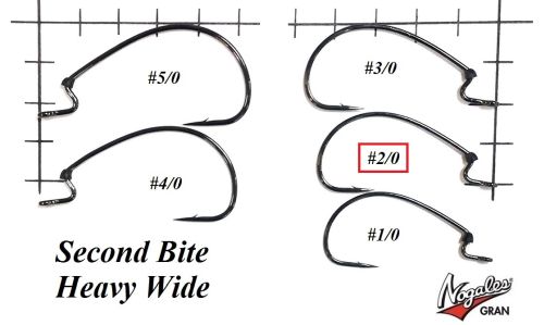 Офсетные крючки Varivas Nogales Second Bite Heavy Wide #2/0 (6 шт. в уп.)