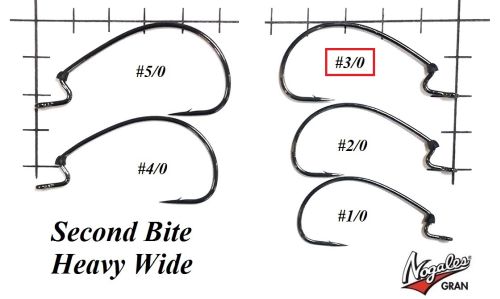 Офсетные крючки Varivas Nogales Second Bite Heavy Wide #3/0 (5 шт. в уп.)