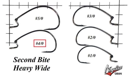 Офсетные крючки Varivas Nogales Second Bite Heavy Wide #4/0 (5 шт. в уп.)