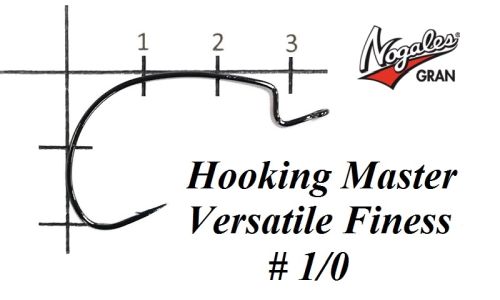 Офсетные крючки Varivas Nogales Hooking Master Versatile Finess #1/0 (8 шт. в уп.)