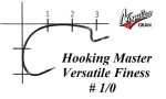 Офсетные крючки Varivas Nogales Hooking Master Versatile Finess #1/0 (8 шт. в уп.)