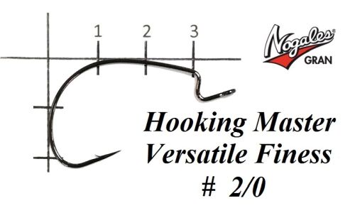 Офсетные крючки Varivas Nogales Hooking Master Versatile Finess #2/0 (8 шт. в уп.)