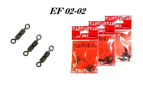 Вертлюг двойной EXTREME FISHING 02-02 №06 с насечкой